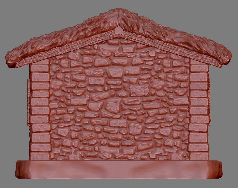 Christmas Crib house 3D print model_65