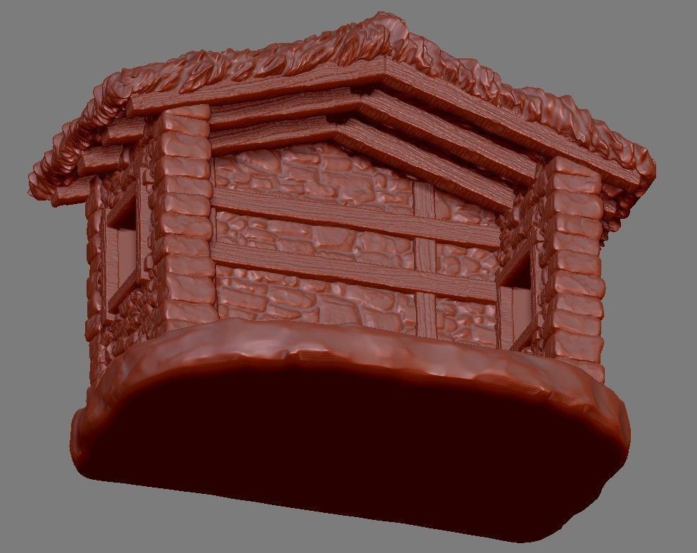 Christmas Crib house 3D print model_14