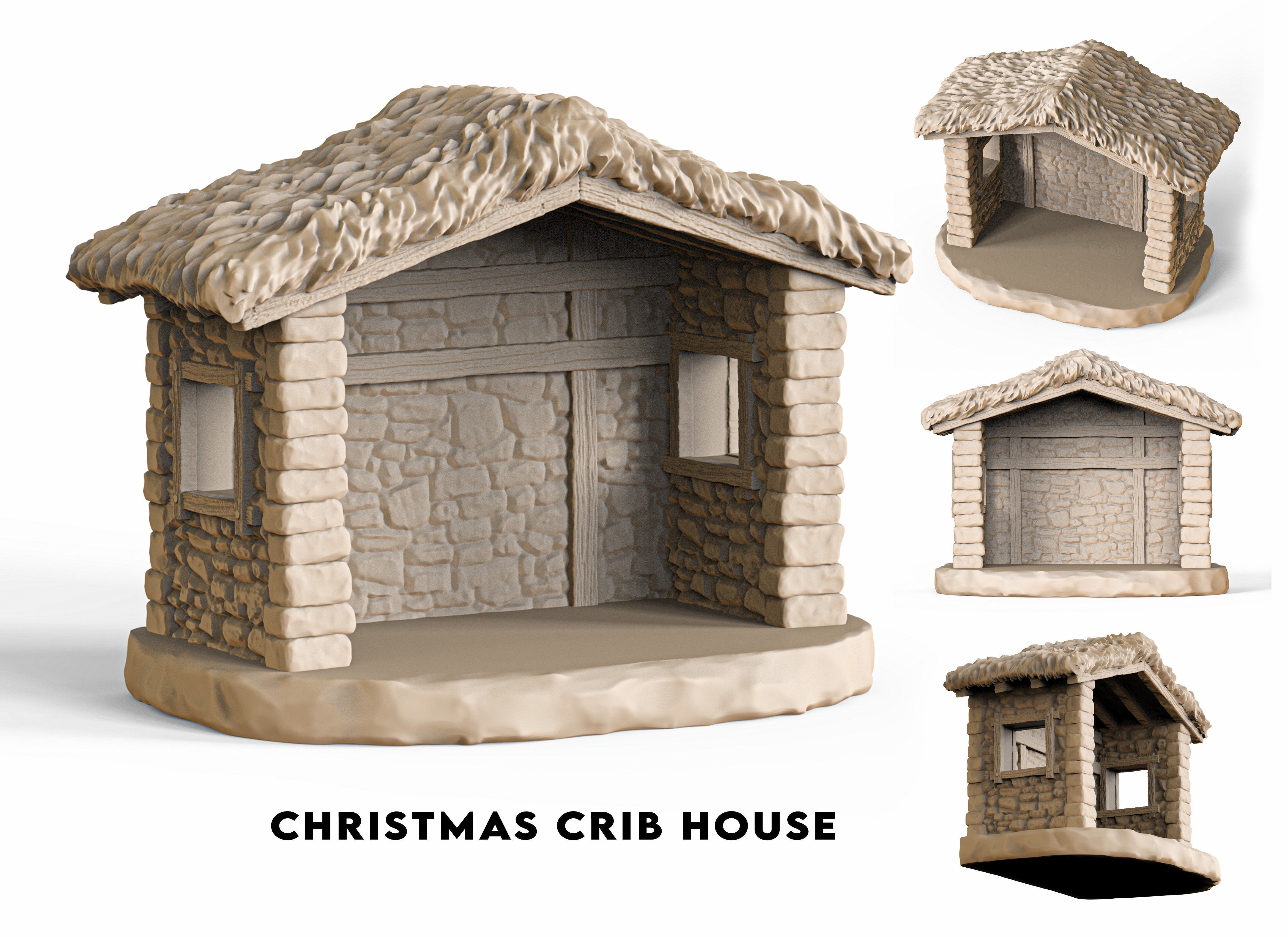 Christmas Crib house 3D print model_55
