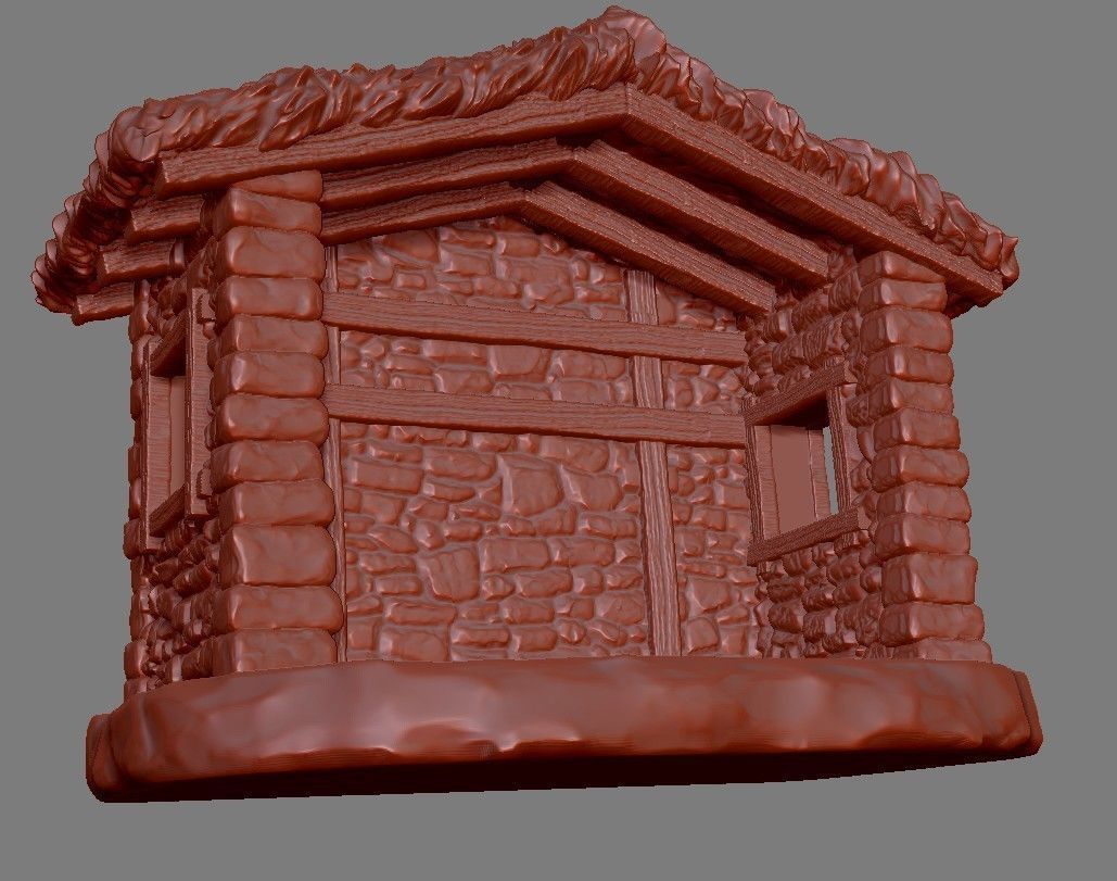 Christmas Crib house 3D print model_52