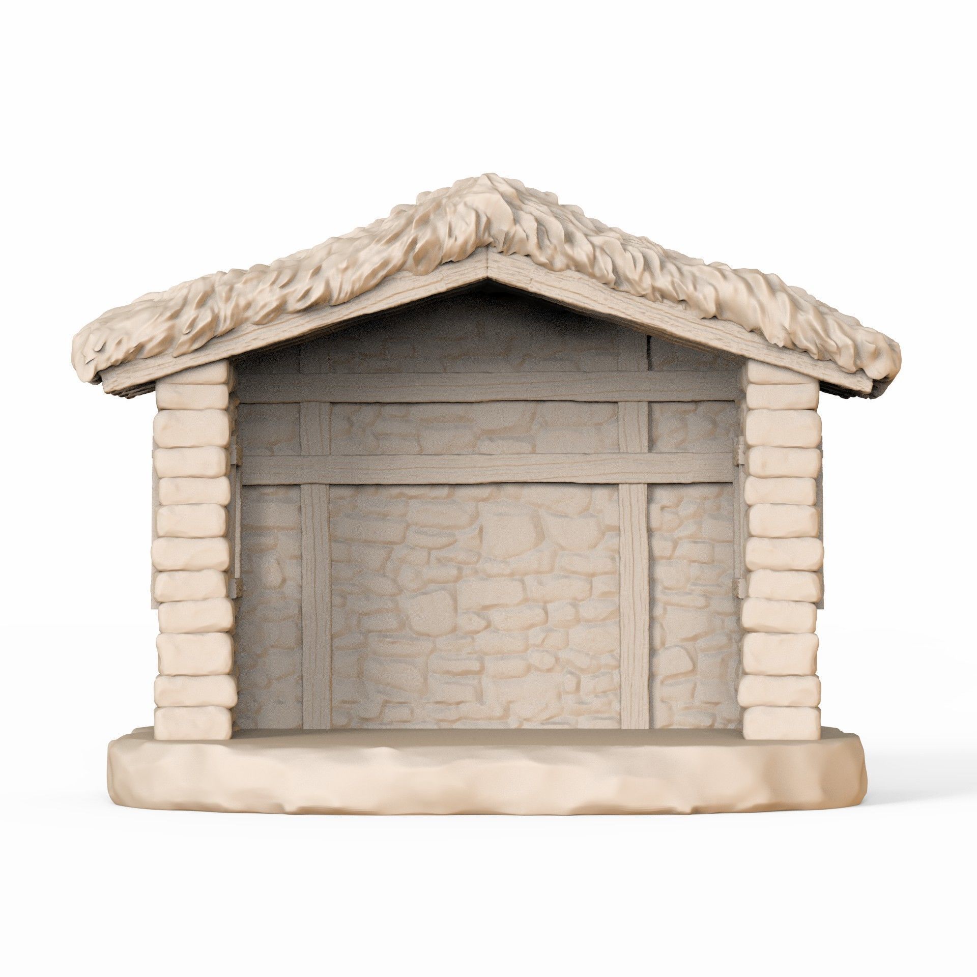 Christmas Crib house 3D print model_36