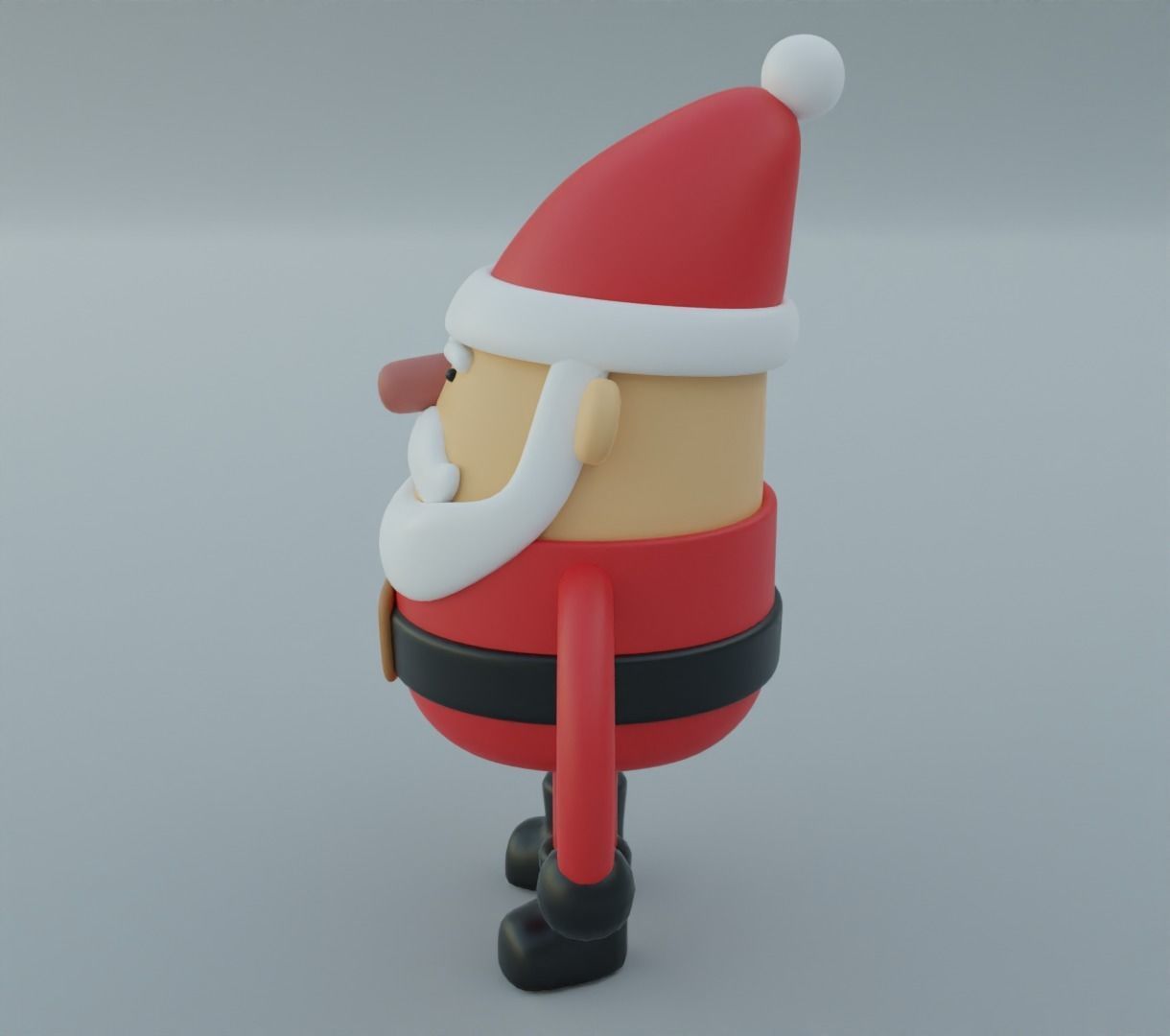 Toy santa 3D model for 3D print 3D print model_4