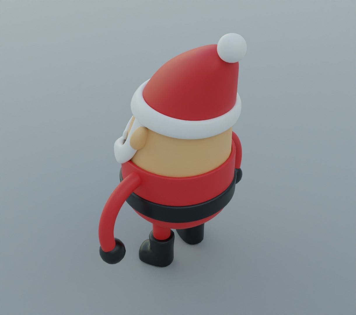 Toy santa 3D model for 3D print 3D print model_9