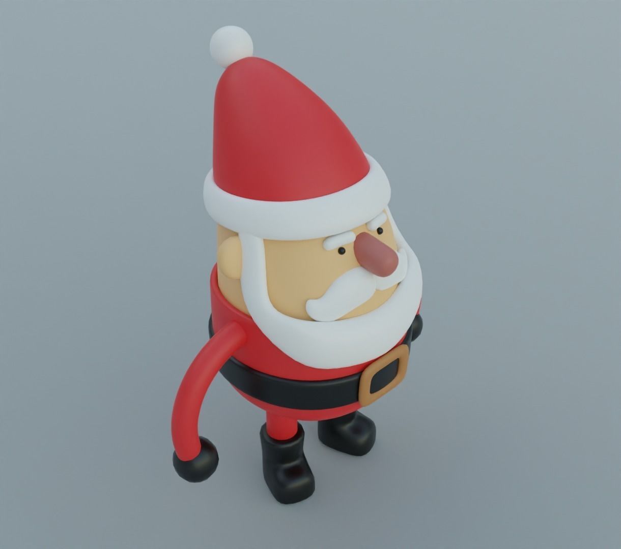 Toy santa 3D model for 3D print 3D print model_7