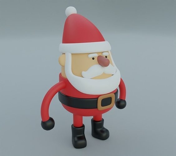 Toy santa 3D model for 3D print 3D print model