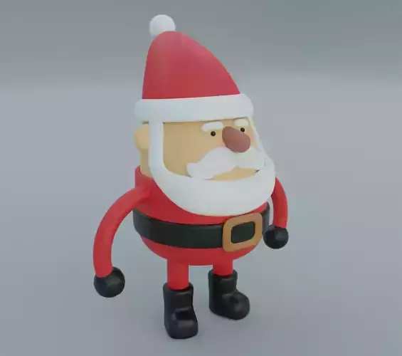 Toy santa 3D model for 3D print 3D print model Toy santa 3D model for 3D print 3D print model