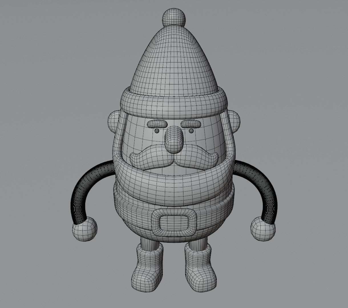 Toy santa 3D model for 3D print 3D print model_11
