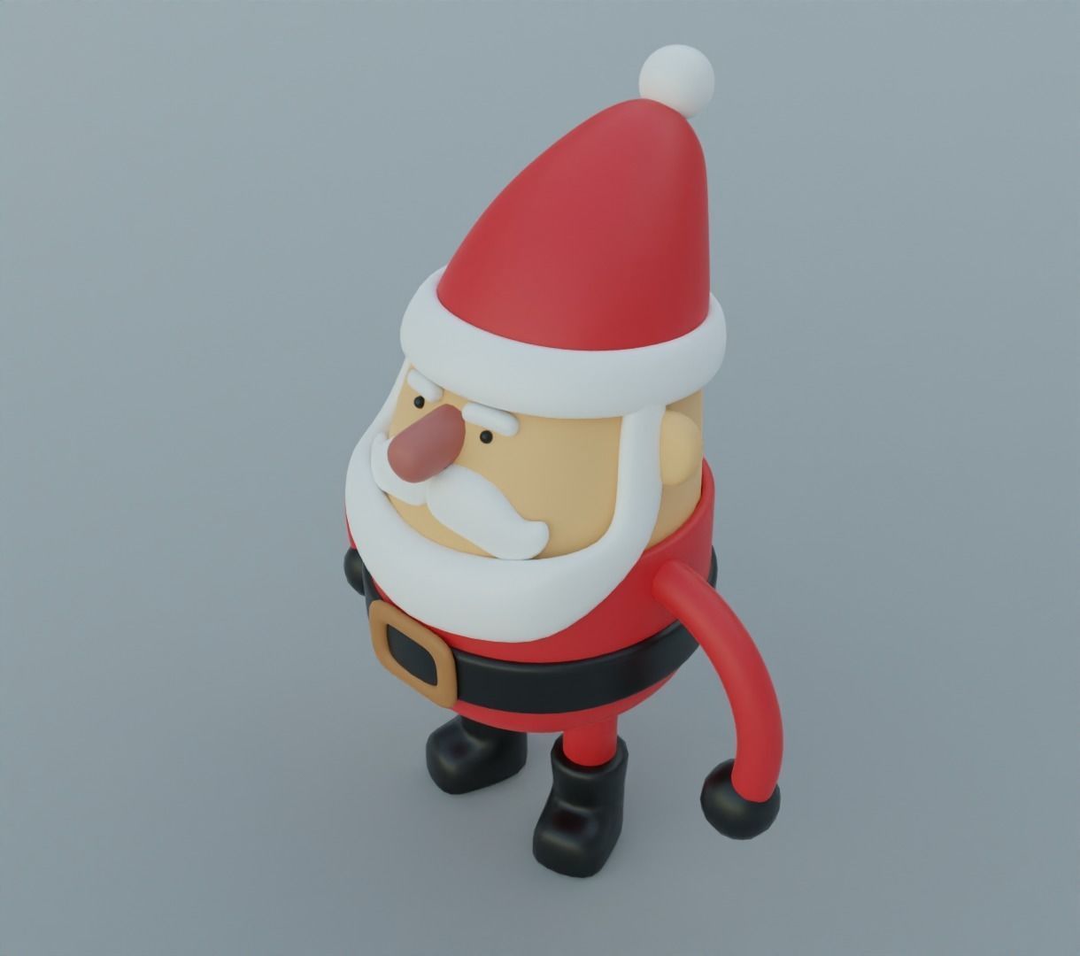 Toy santa 3D model for 3D print 3D print model_8