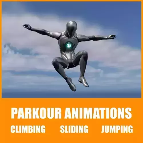 Parkour Animations 3D model