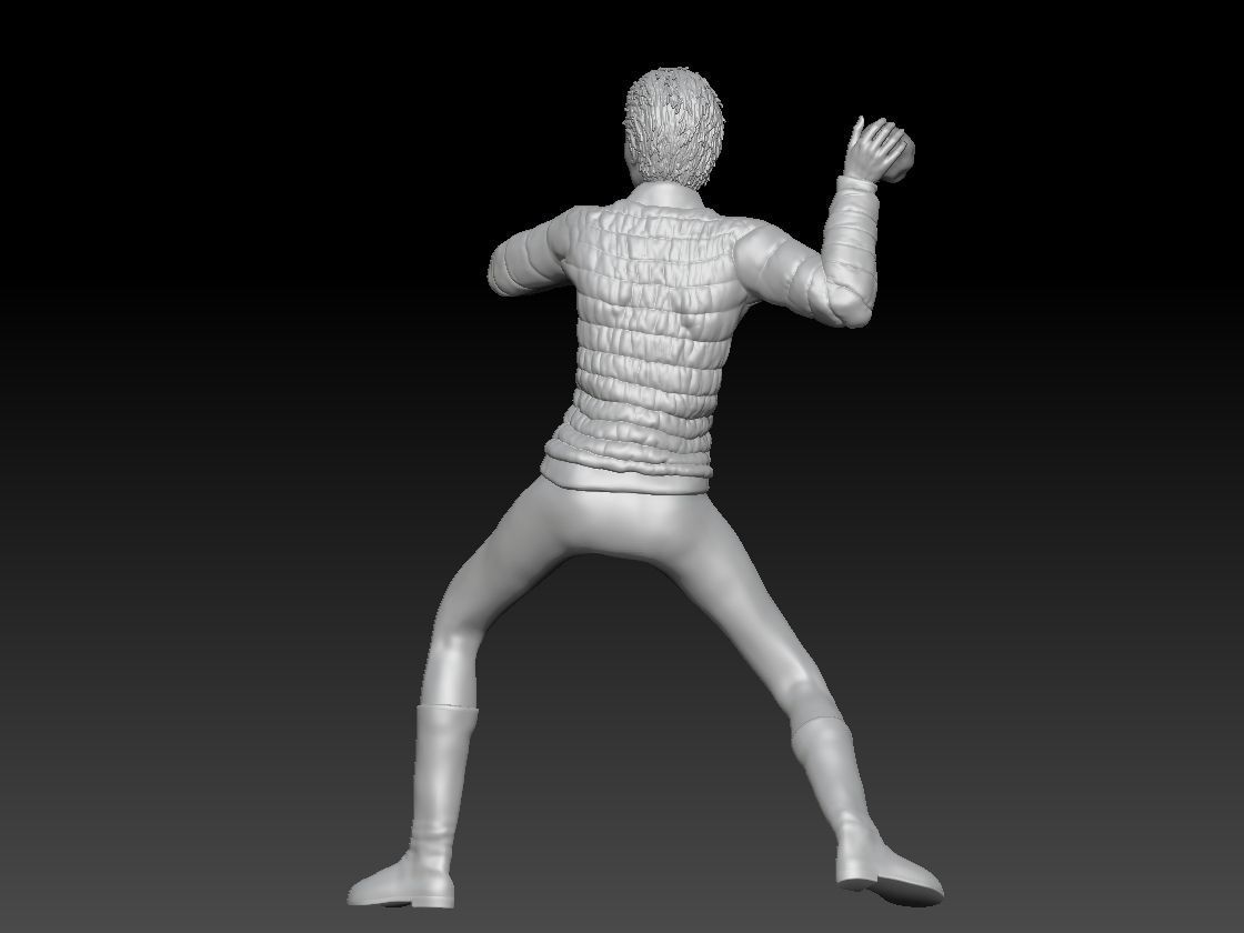 THROW SNOW BALL GIRL 1 3D print model_5