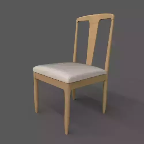 Hygge Dining Chair Low-poly 3D model