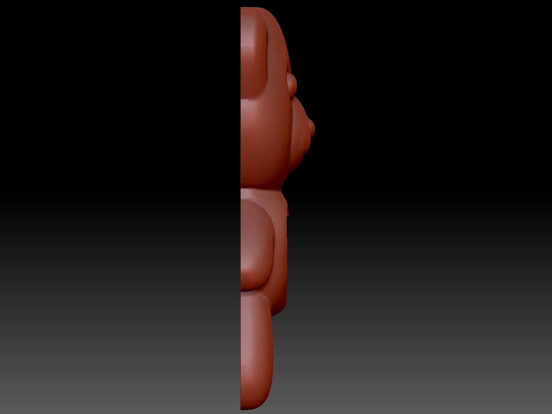 Bear Heart  3D print model_1