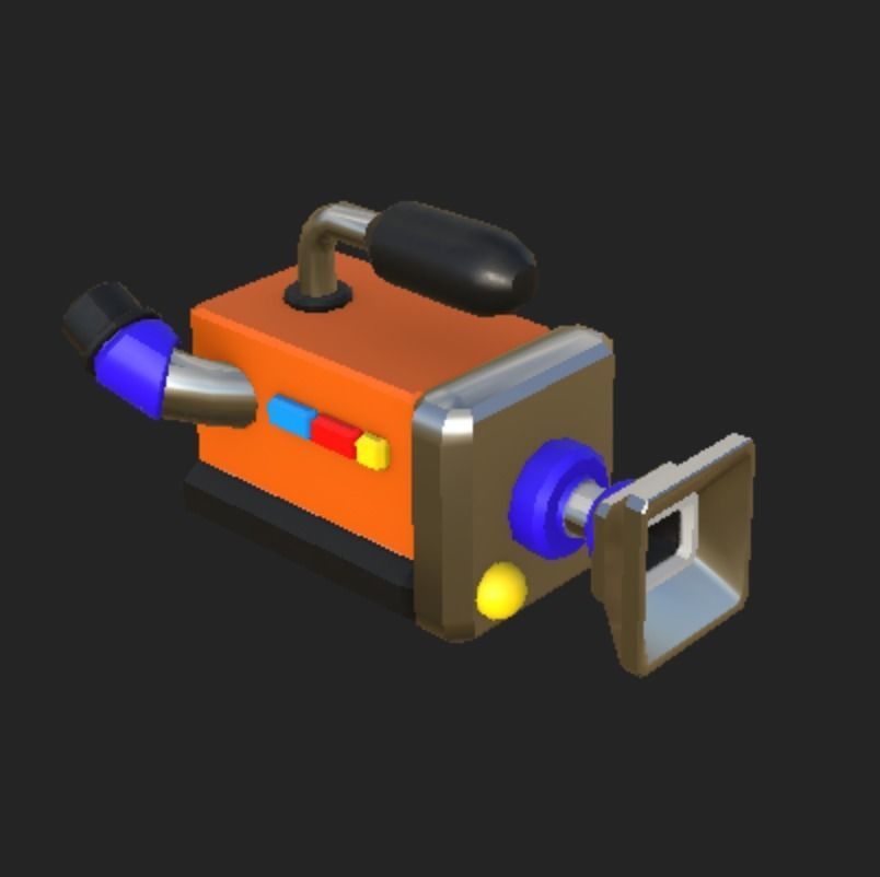 Video Camera Low Poly Model Low-poly 3D model_1