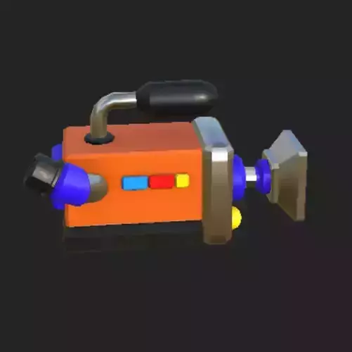 Video Camera Low Poly Model Low-poly 3D model