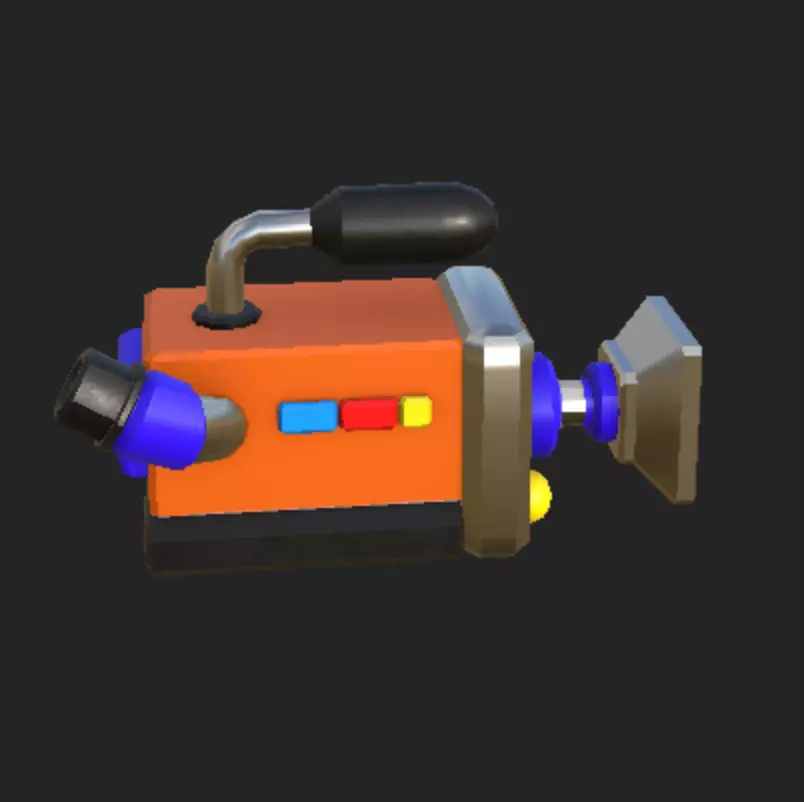 Video Camera Low Poly Model Low-poly 3D model_0