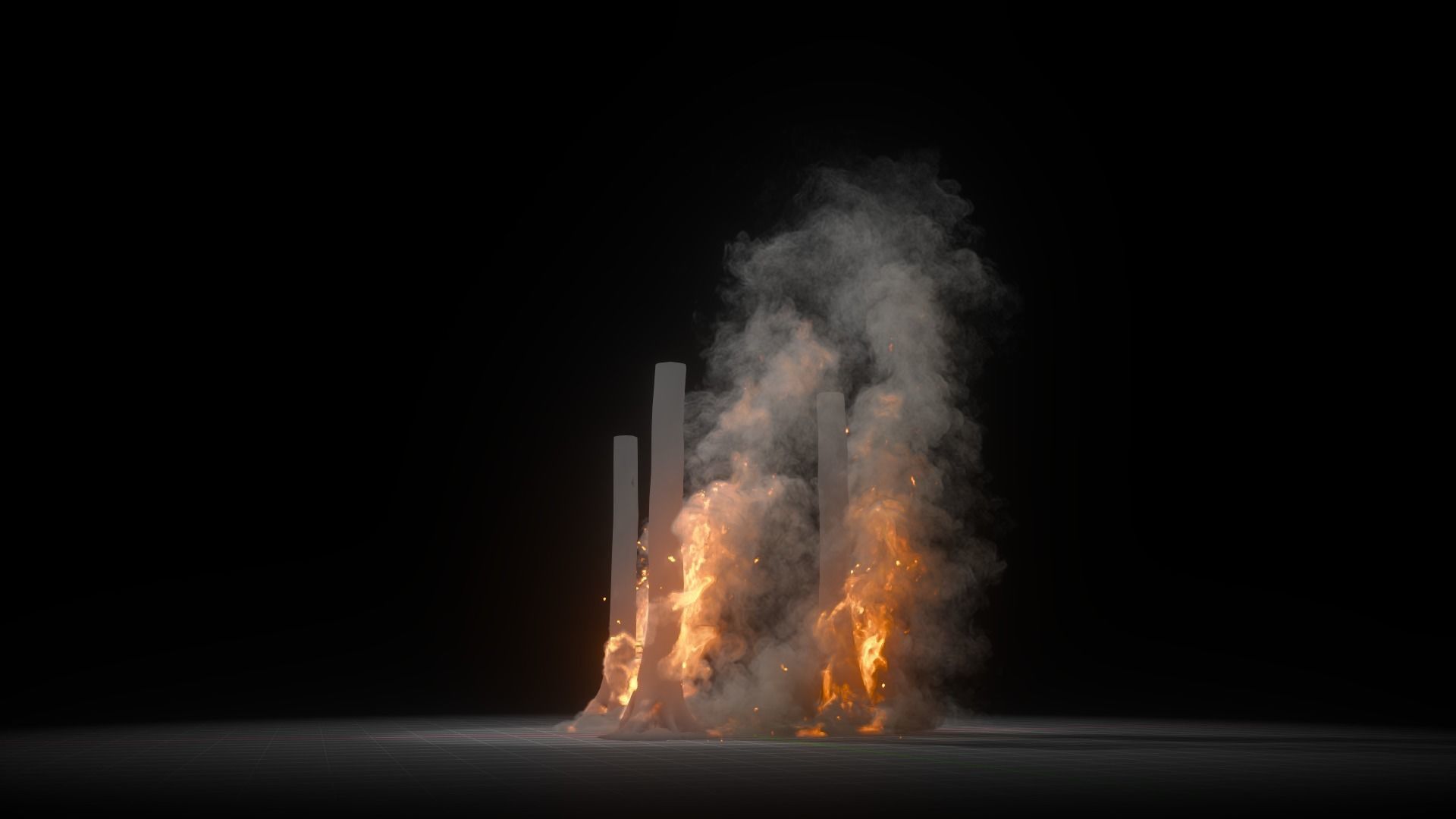 10 Animated Fire VDB Models 3D model_11