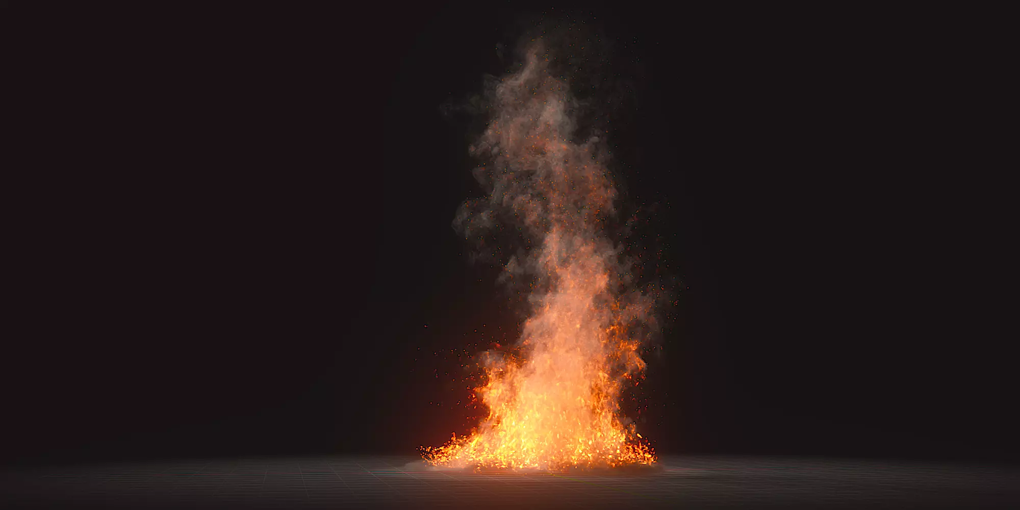 10 Animated Fire VDB Models 3D model_0