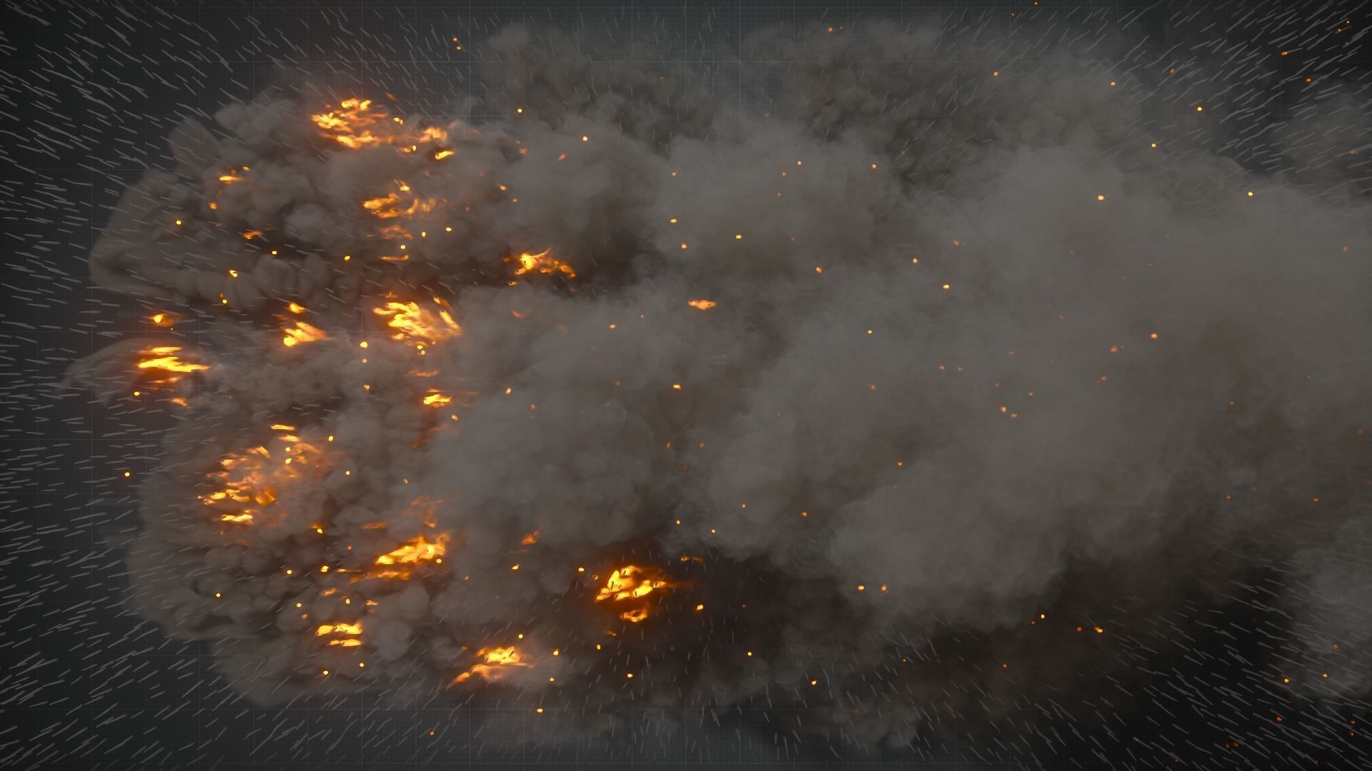 10 Animated Fire VDB Models 3D model_12