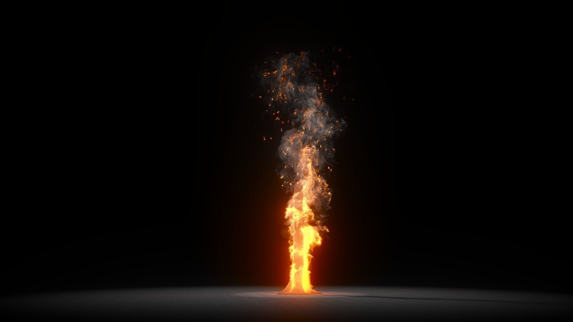 10 Animated Fire VDB Models 3D model_13