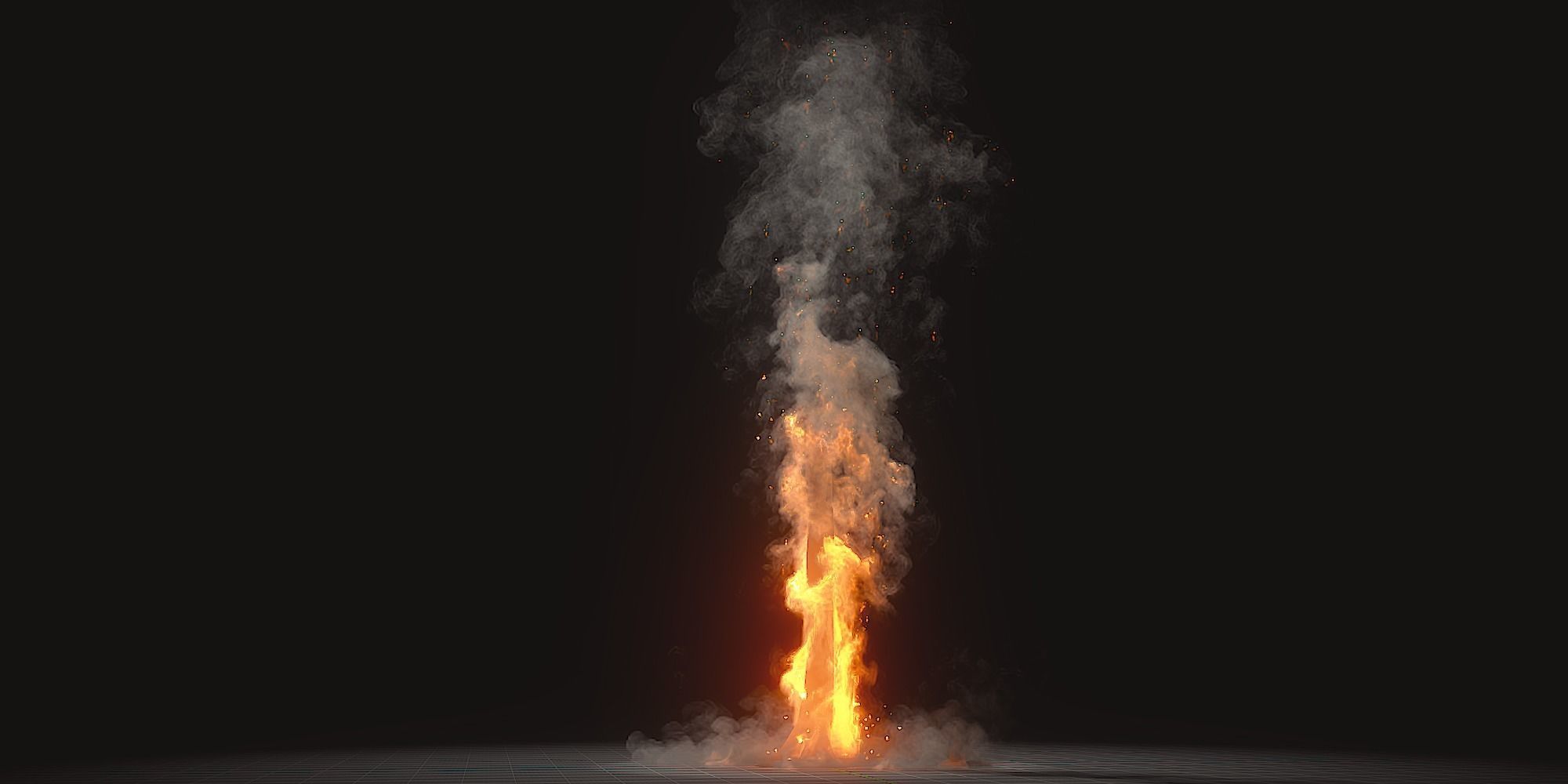 10 Animated Fire VDB Models 3D model_2