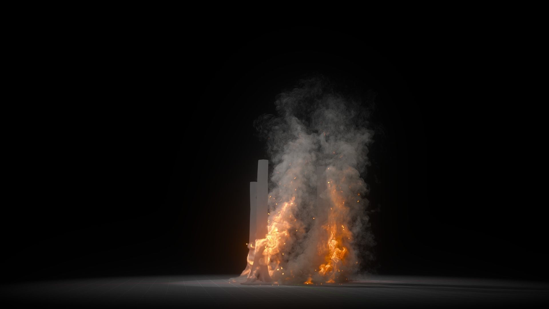 10 Animated Fire VDB Models 3D model_9