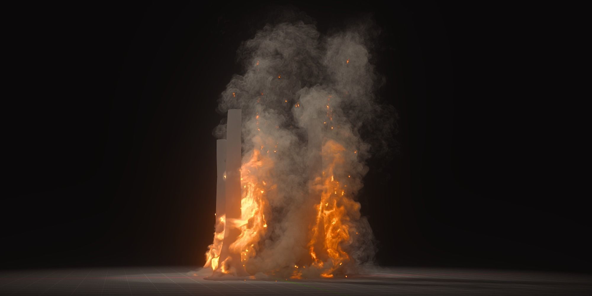 10 Animated Fire VDB Models 3D model_6