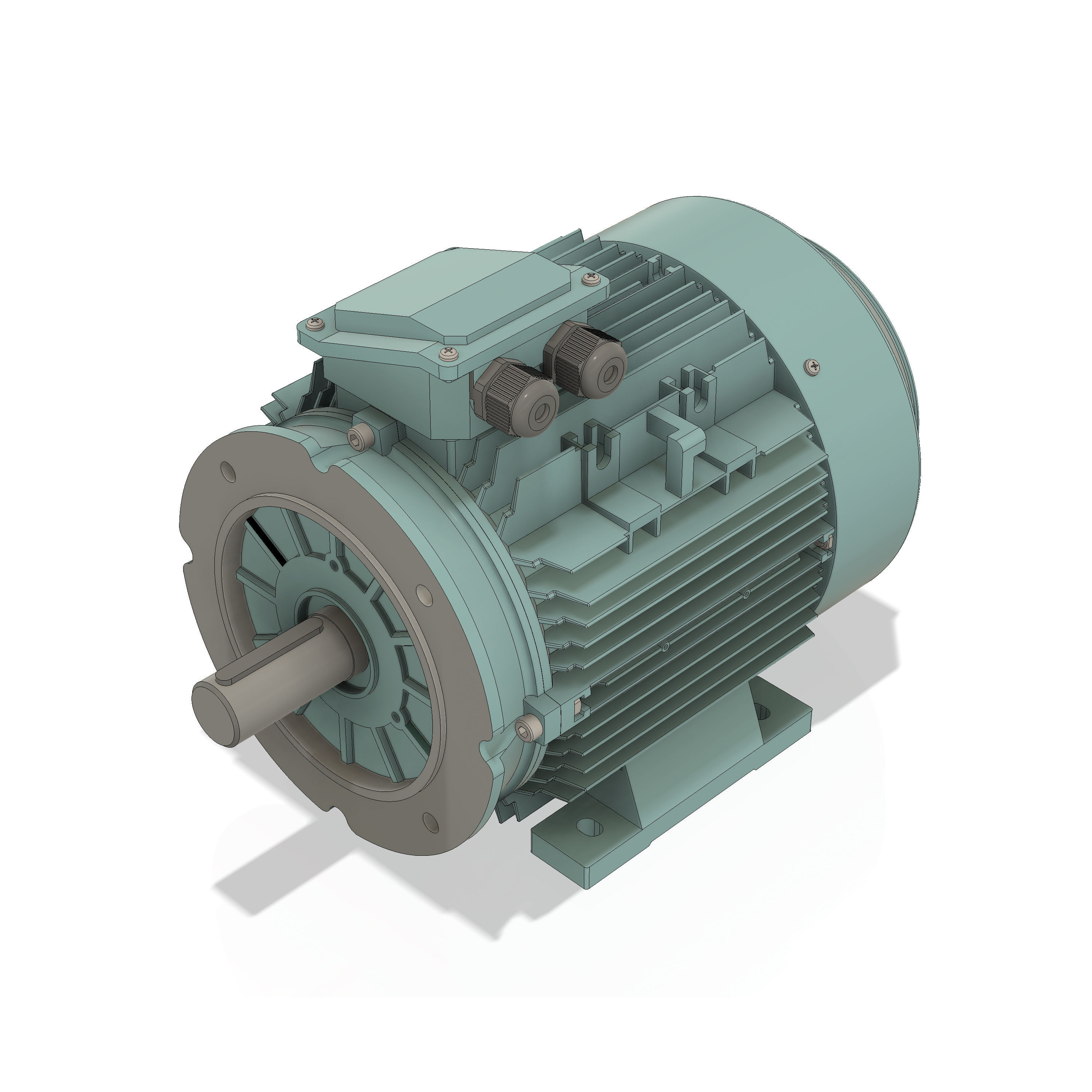 3 Phase AC induction motors - Frame size 132S 3D model_7