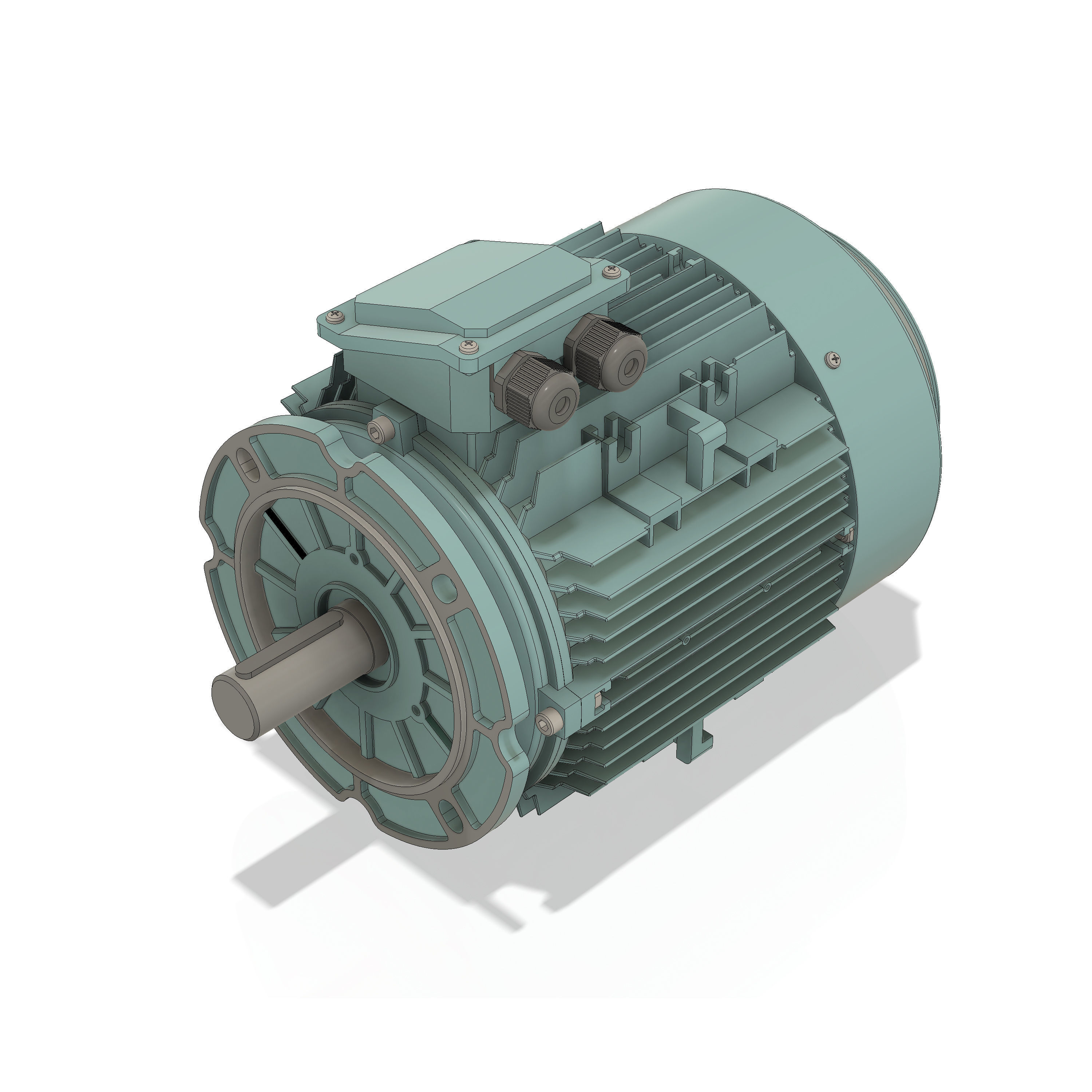 3 Phase AC induction motors - Frame size 132S 3D model_3
