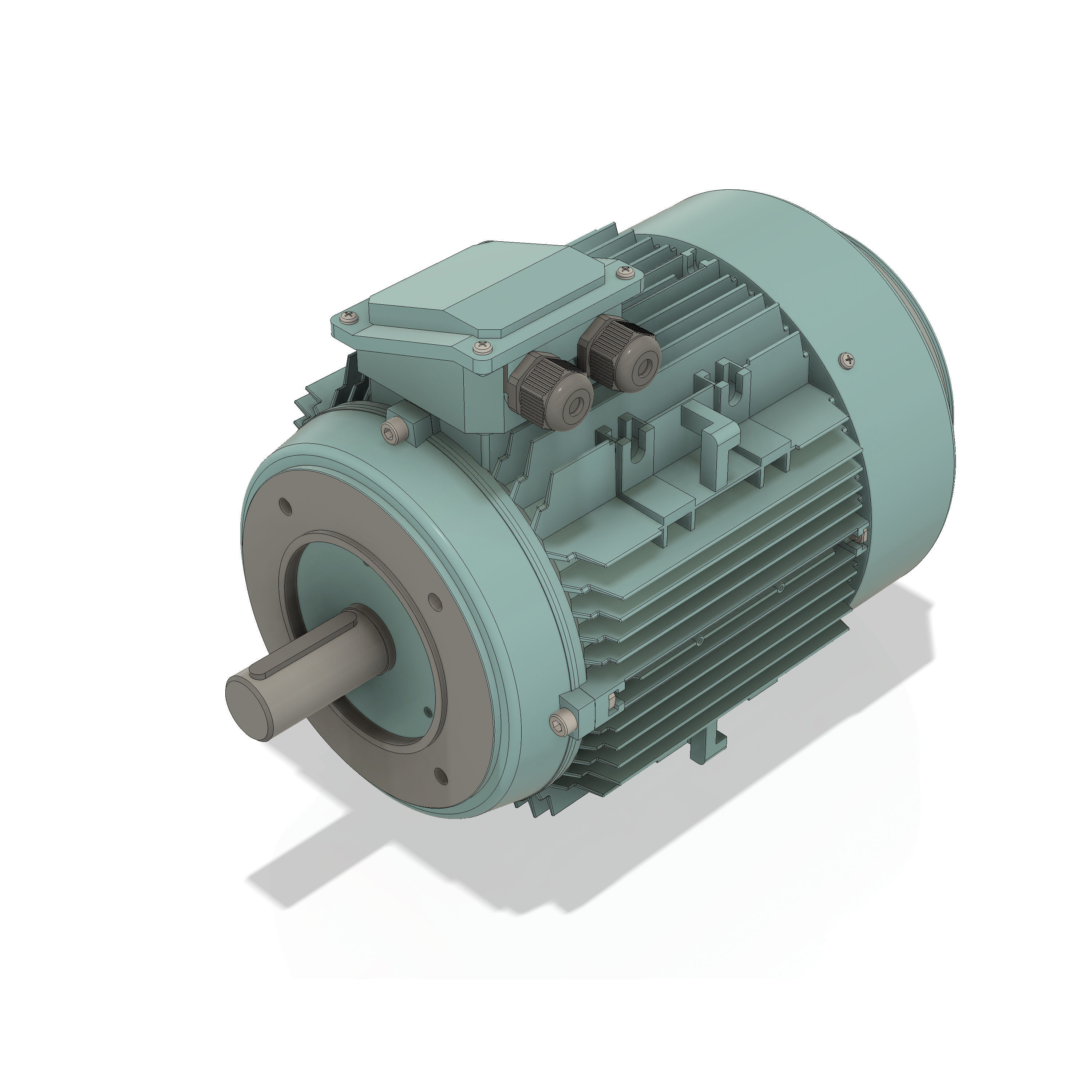 3 Phase AC induction motors - Frame size 132S 3D model_4