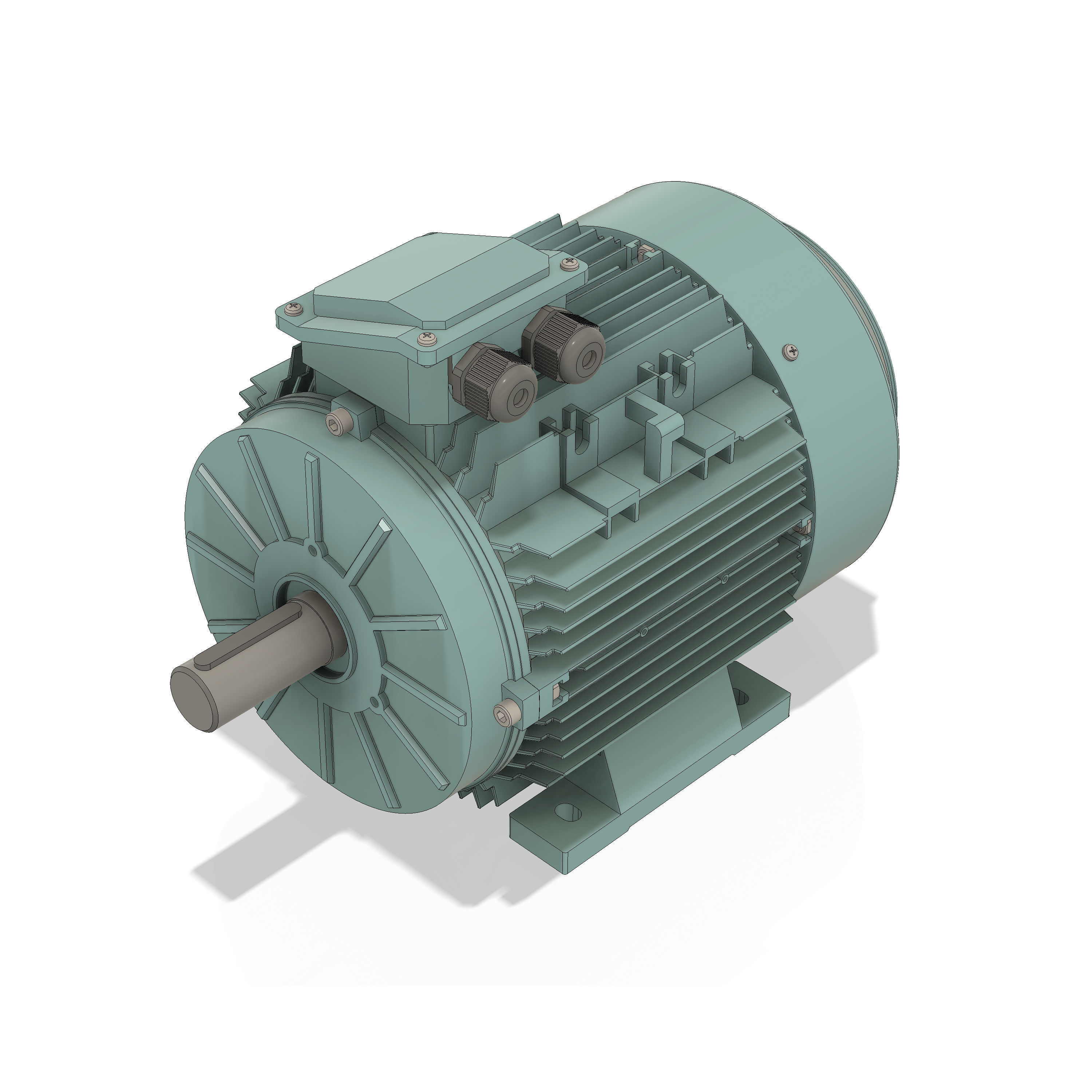 3 Phase AC induction motors - Frame size 132S 3D model_1