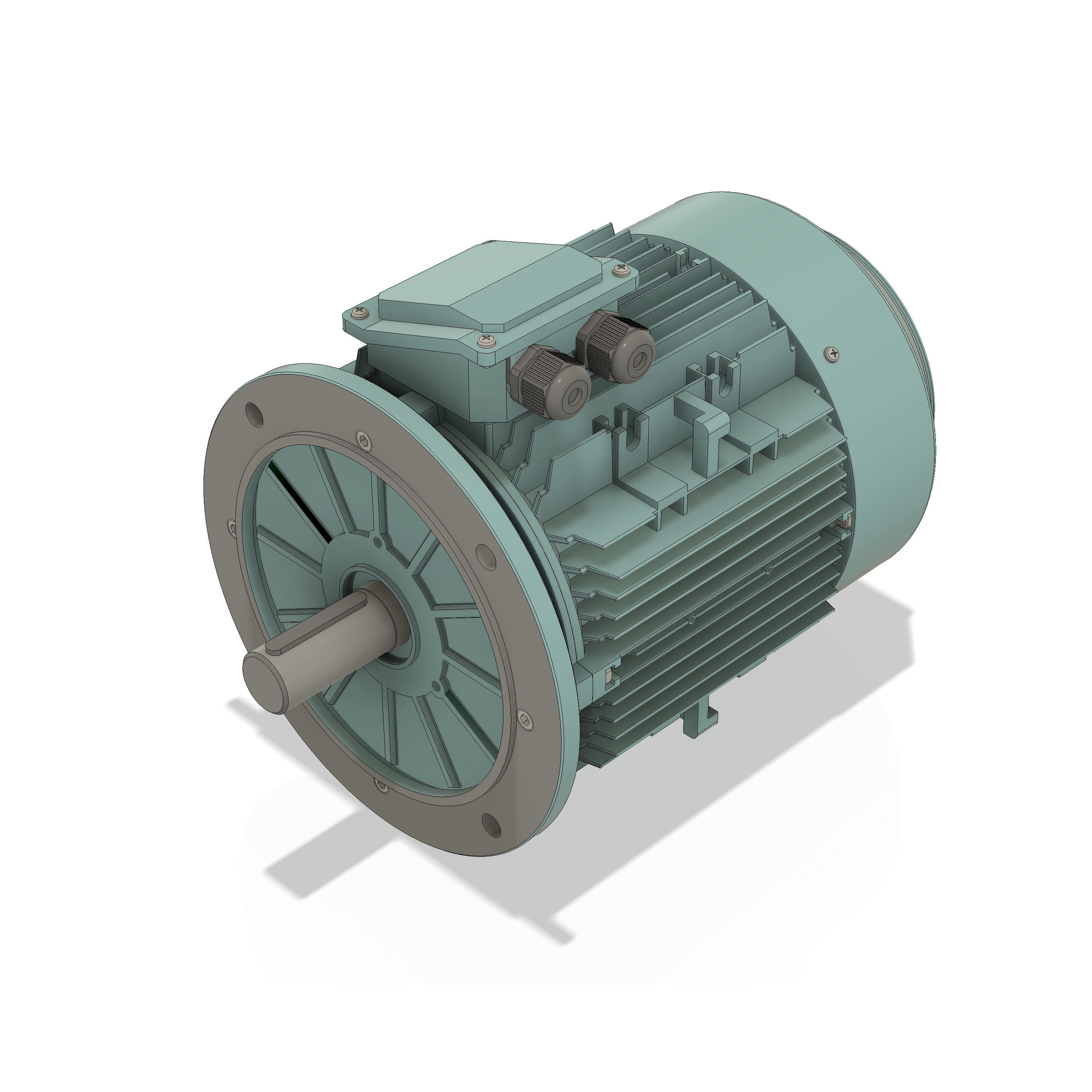 3 Phase AC induction motors - Frame size 132S 3D model_2