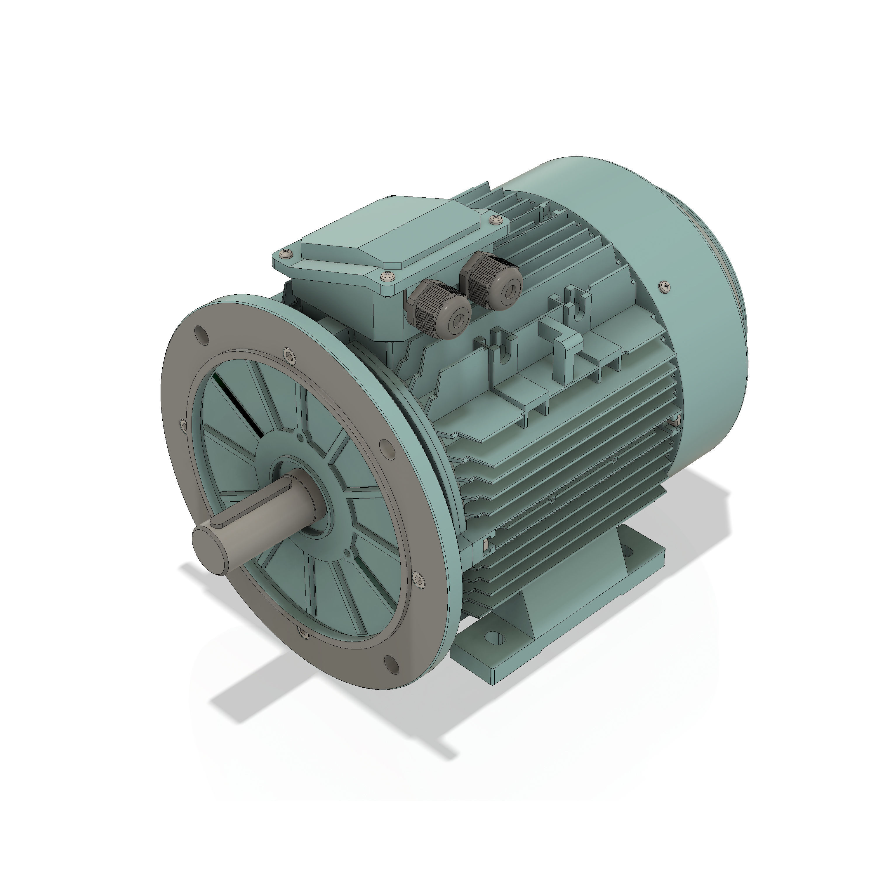 3 Phase AC induction motors - Frame size 132S 3D model_8