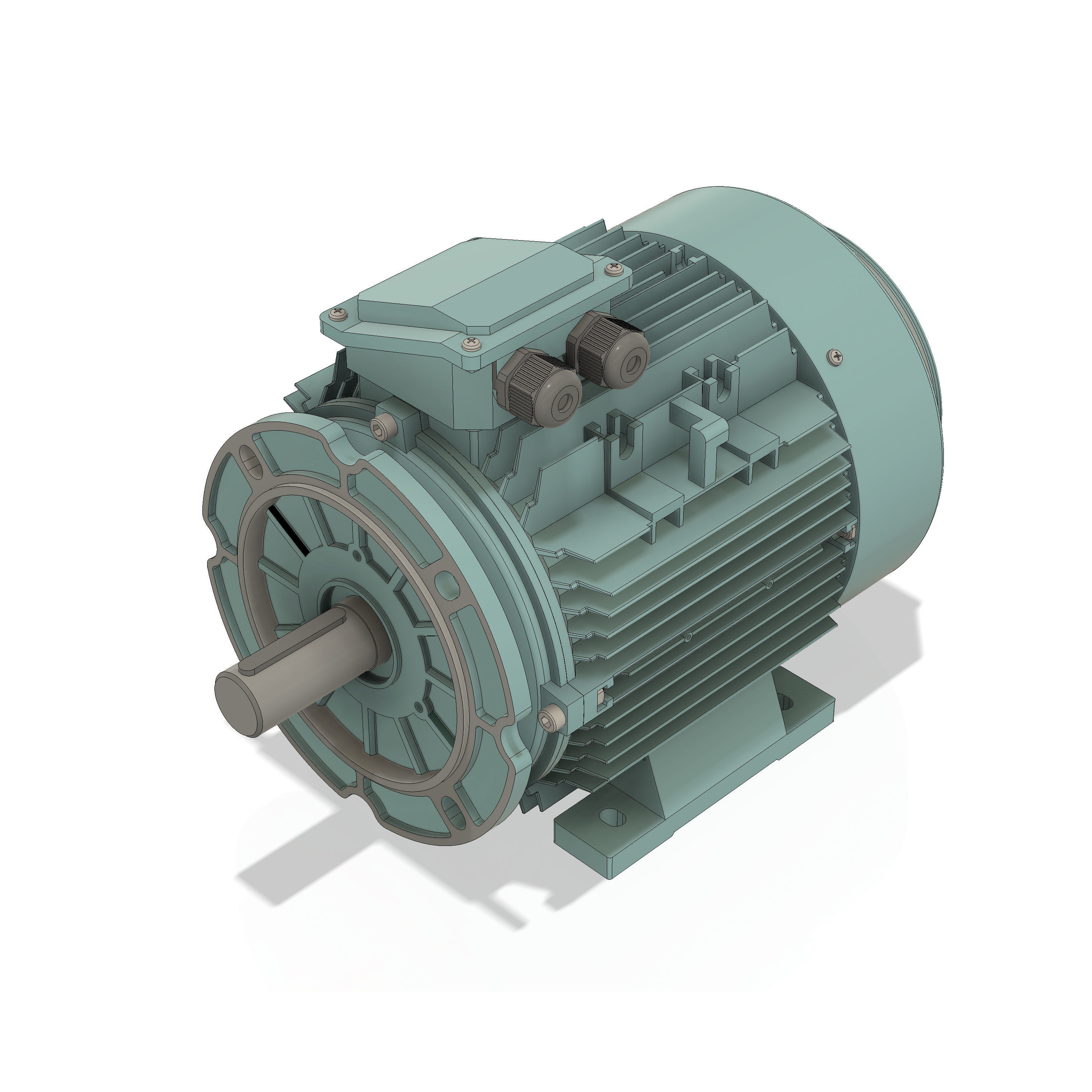 3 Phase AC induction motors - Frame size 132S 3D model_9