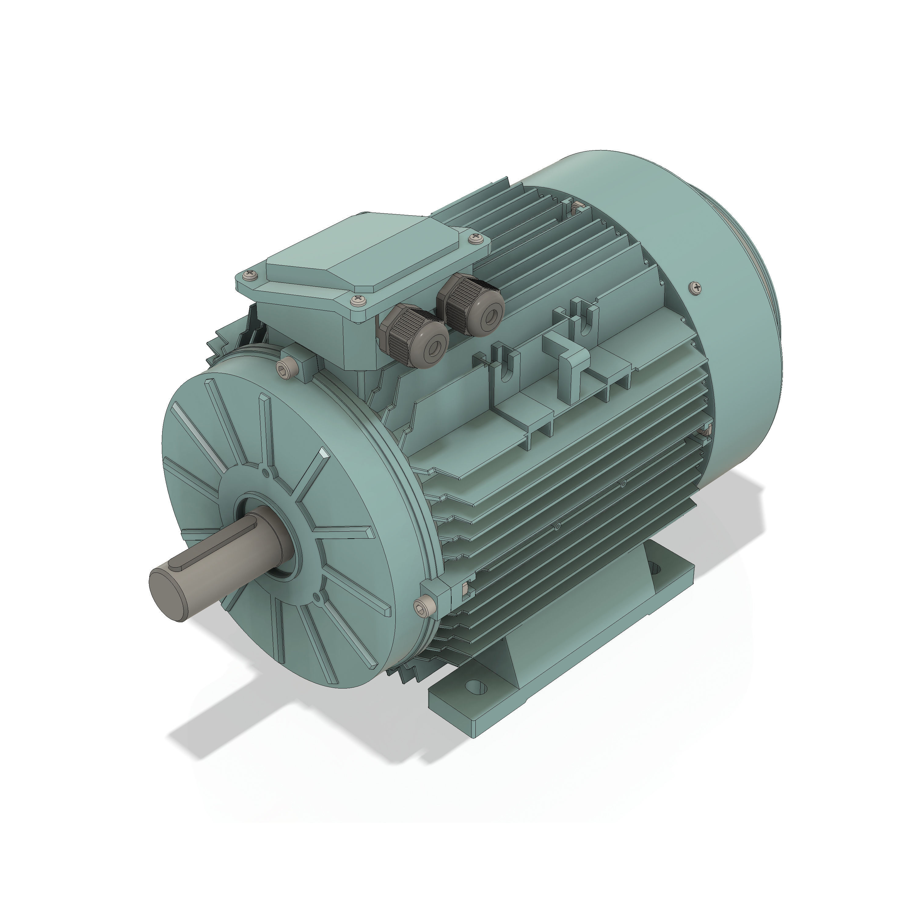 3 Phase AC induction motors - Frame size 132M 3D model_1
