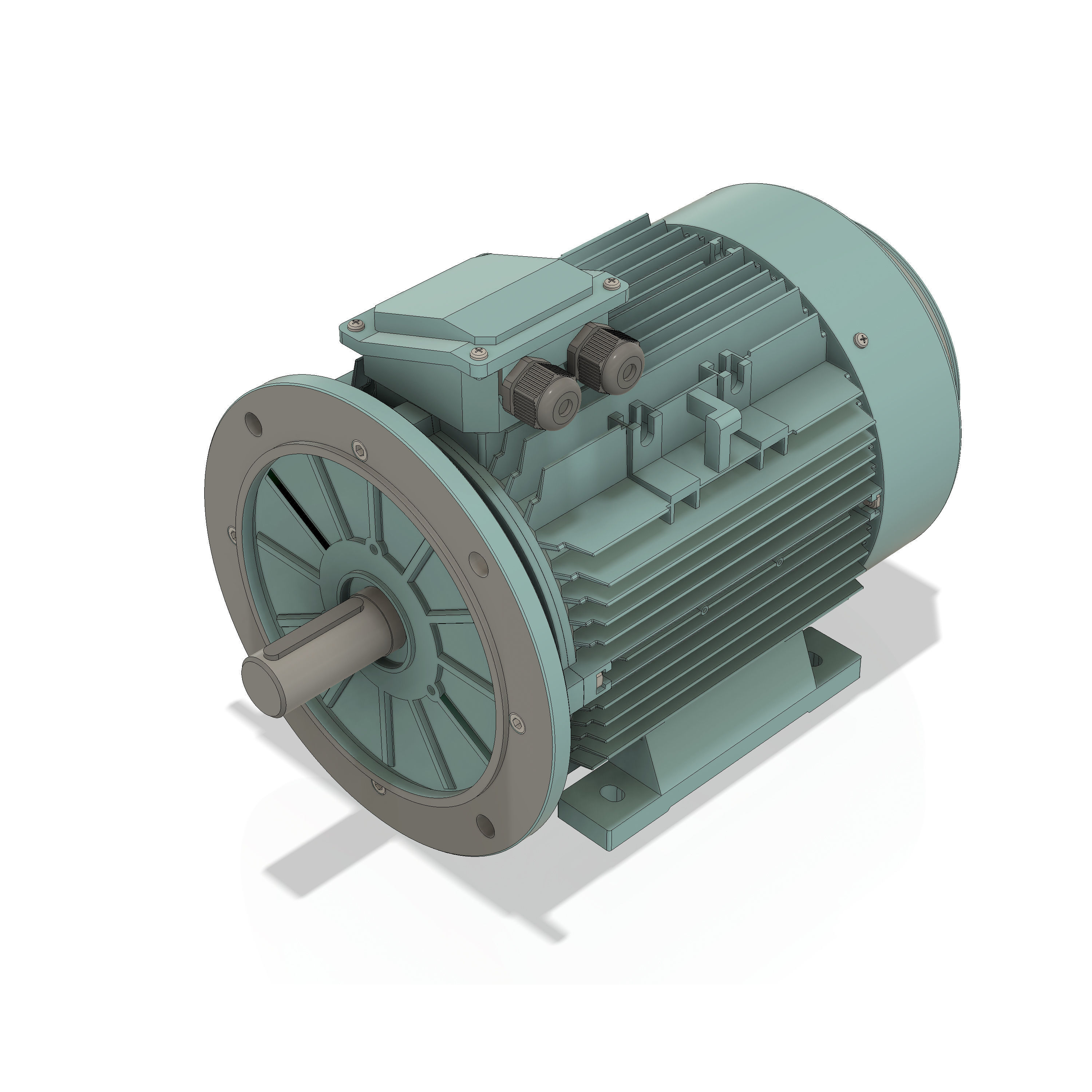 3 Phase AC induction motors - Frame size 132M 3D model_8