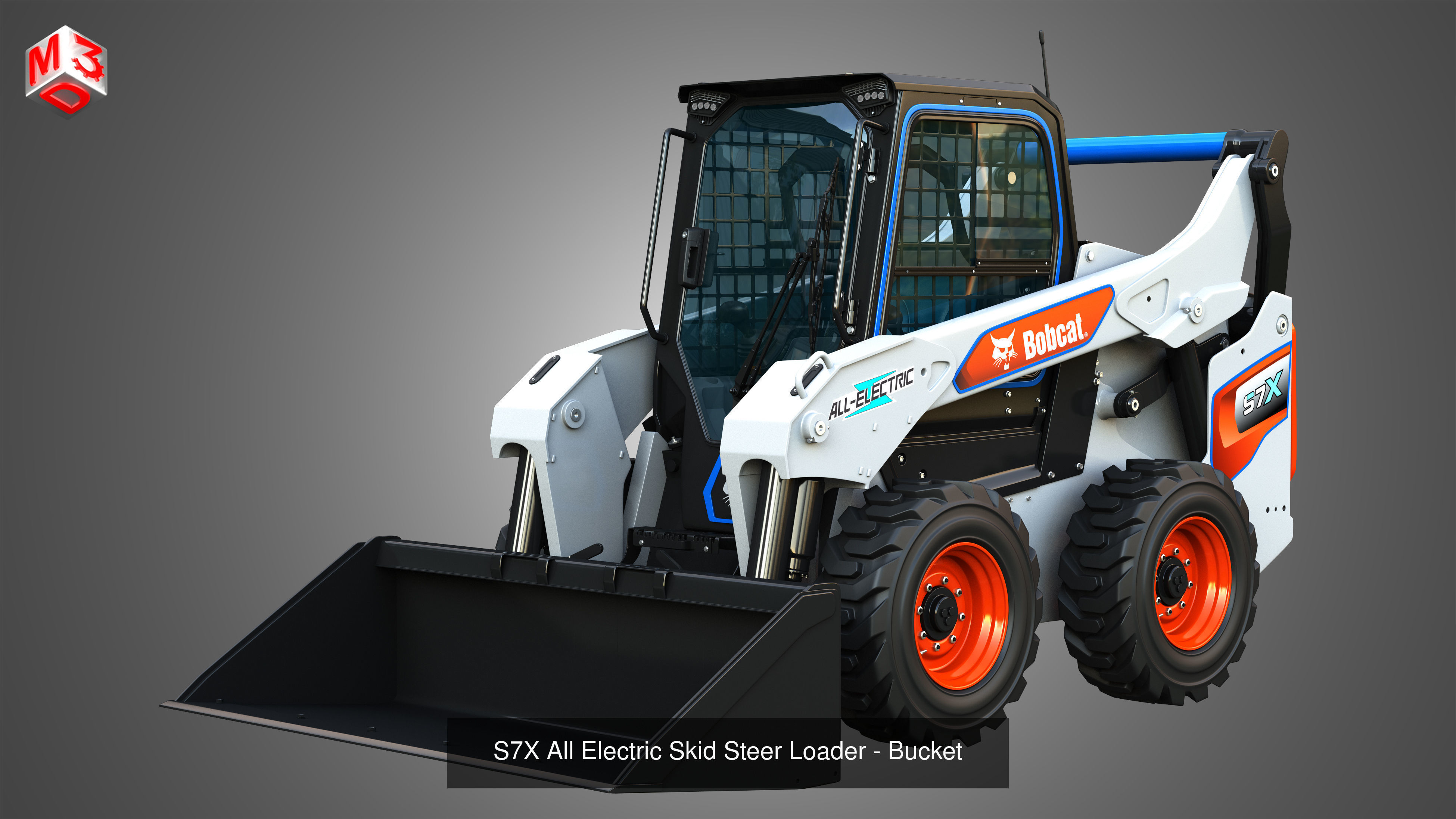 Skid Steers Package  - 4 items 3D Model Collection_8