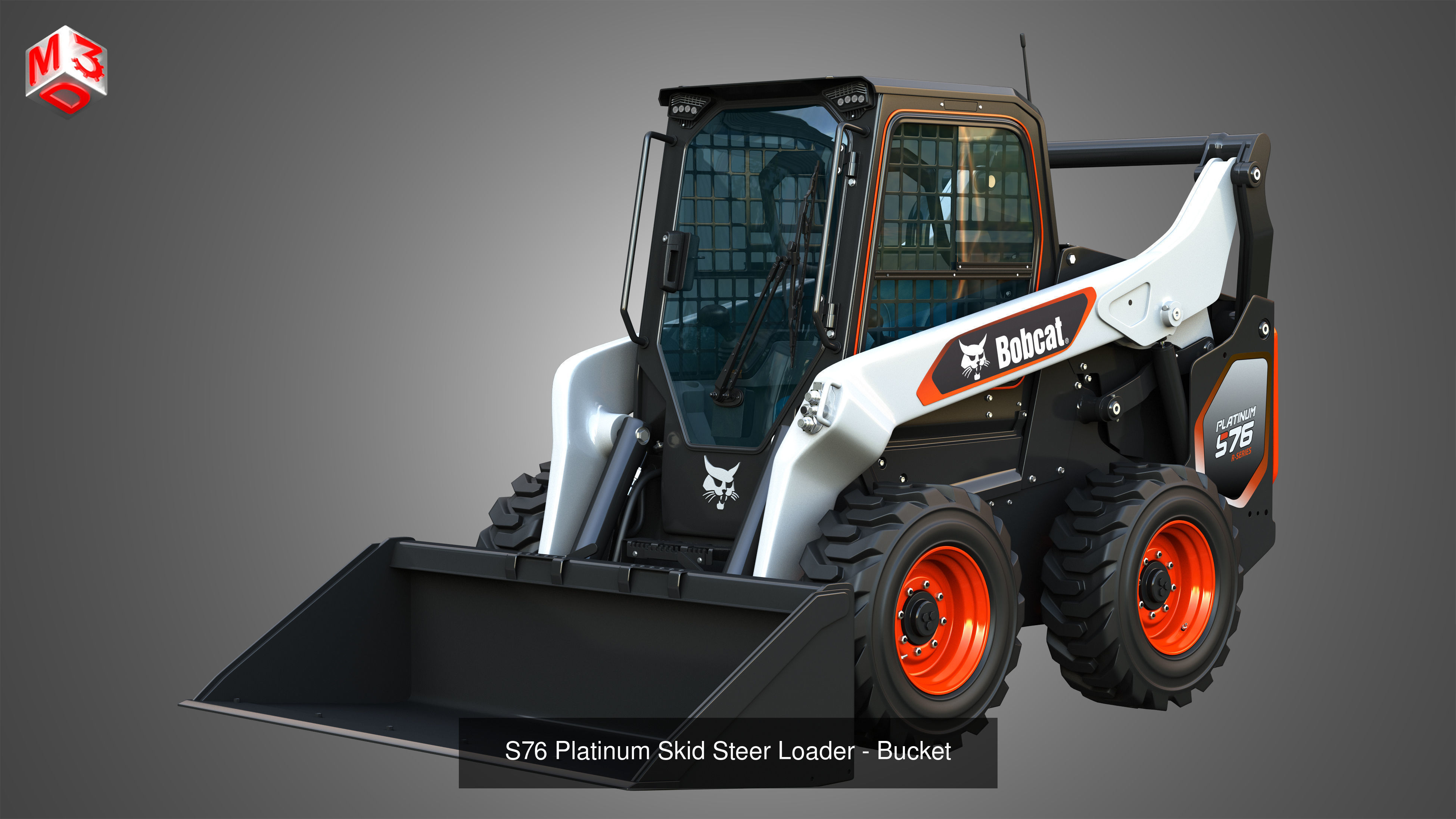 Skid Steers Package  - 4 items 3D Model Collection_11