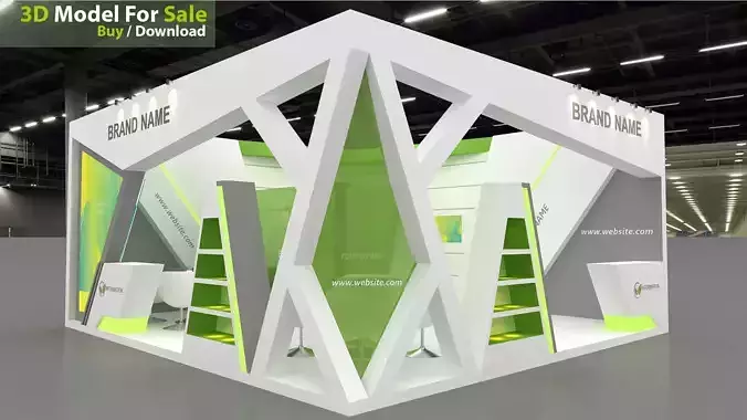 exhibition 3D model exhibition 3D model