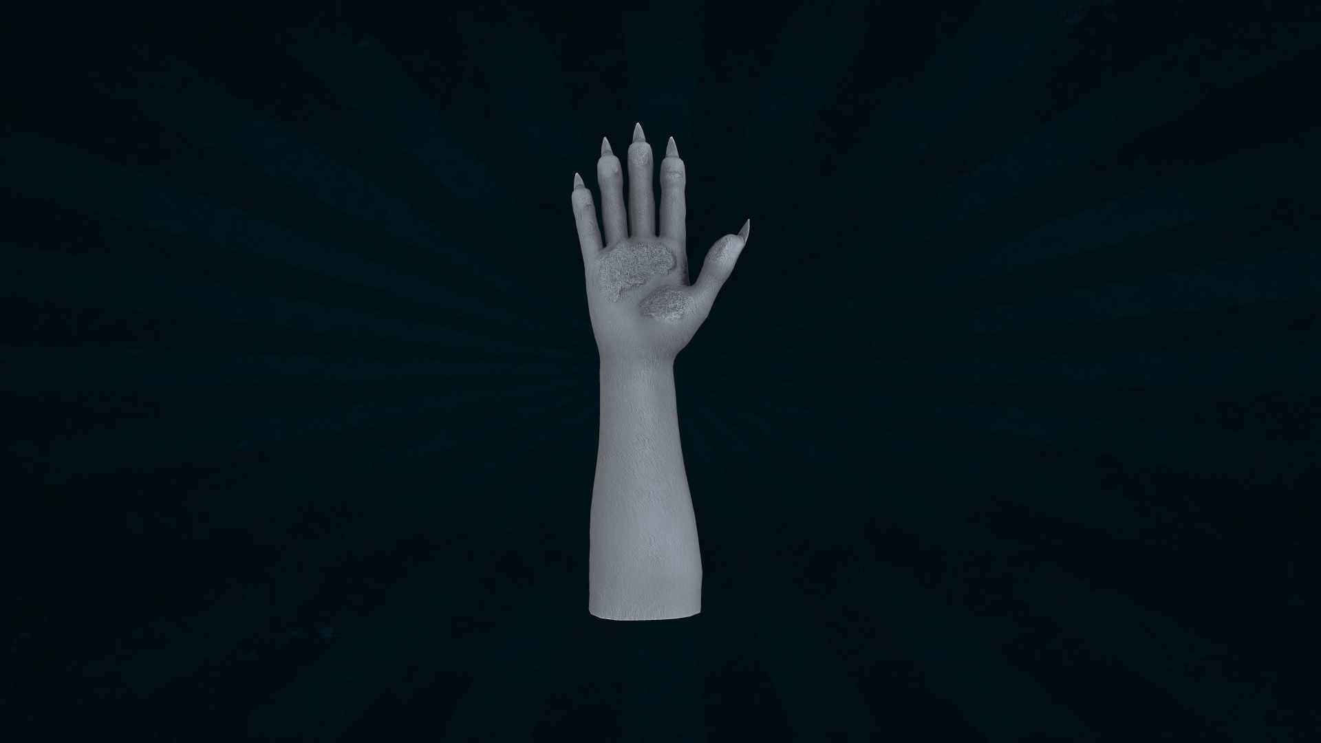 HAND-051 Rigged right hand Low-poly 3D model_5