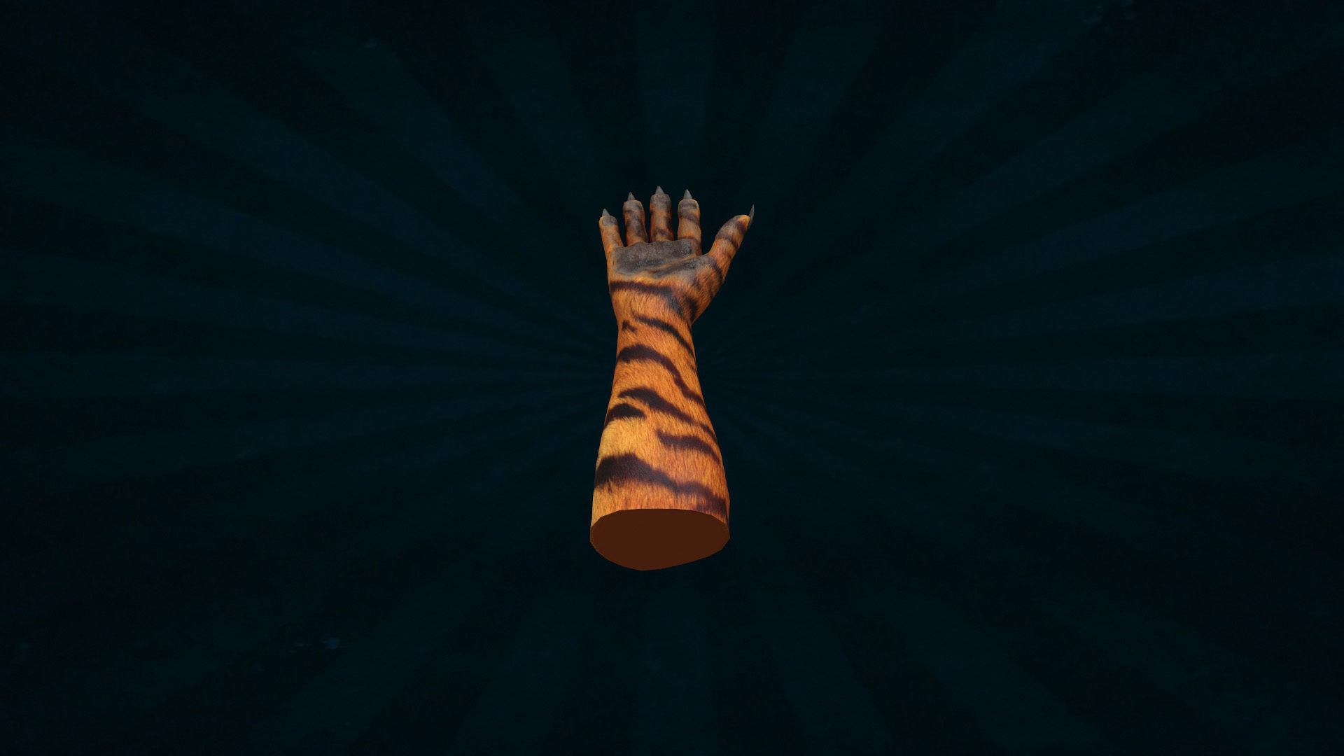 HAND-051 Rigged right hand Low-poly 3D model_7