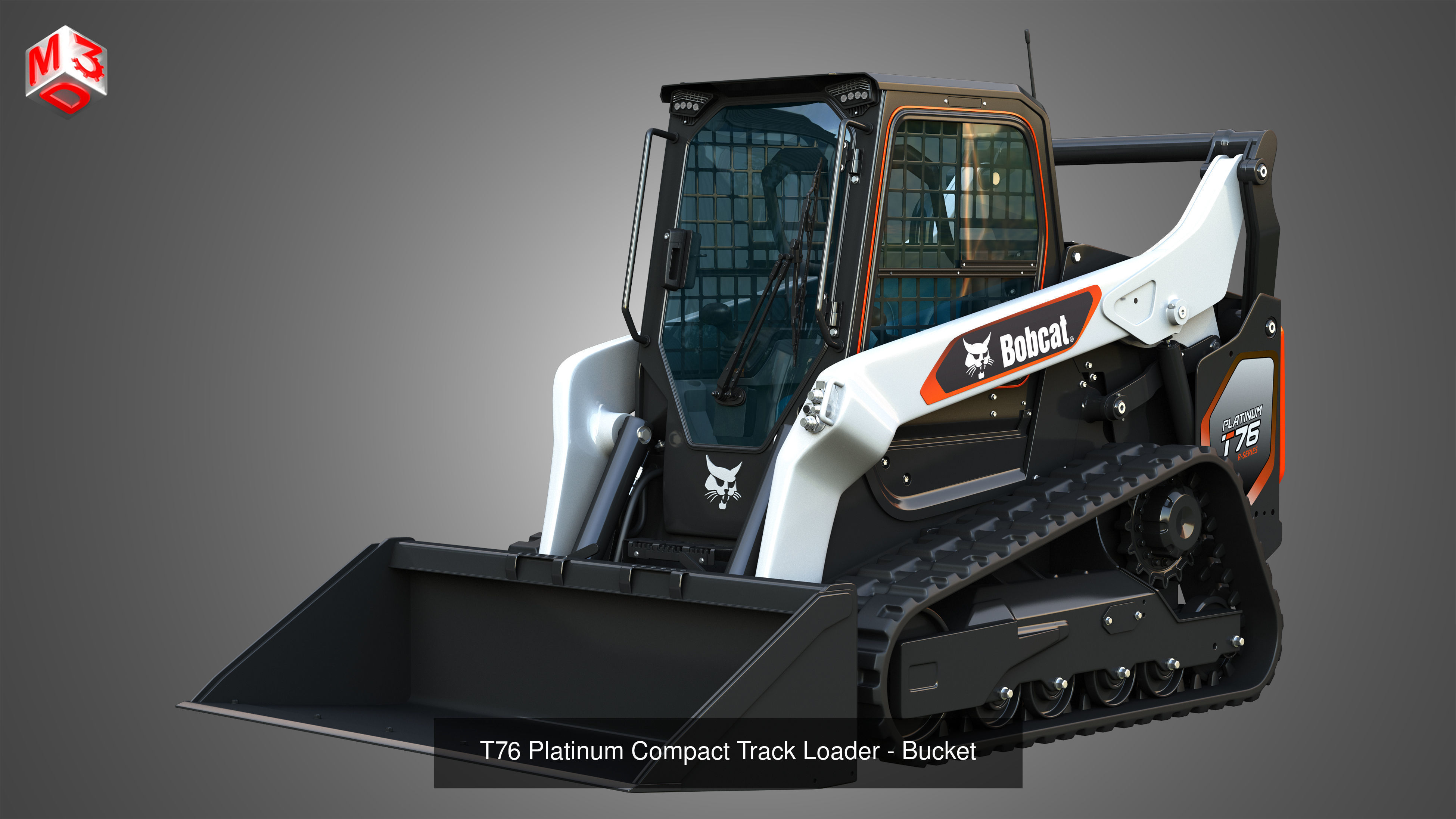 Compact and Quad Track Loaders Package - 4 Items 3D Model Collection_7