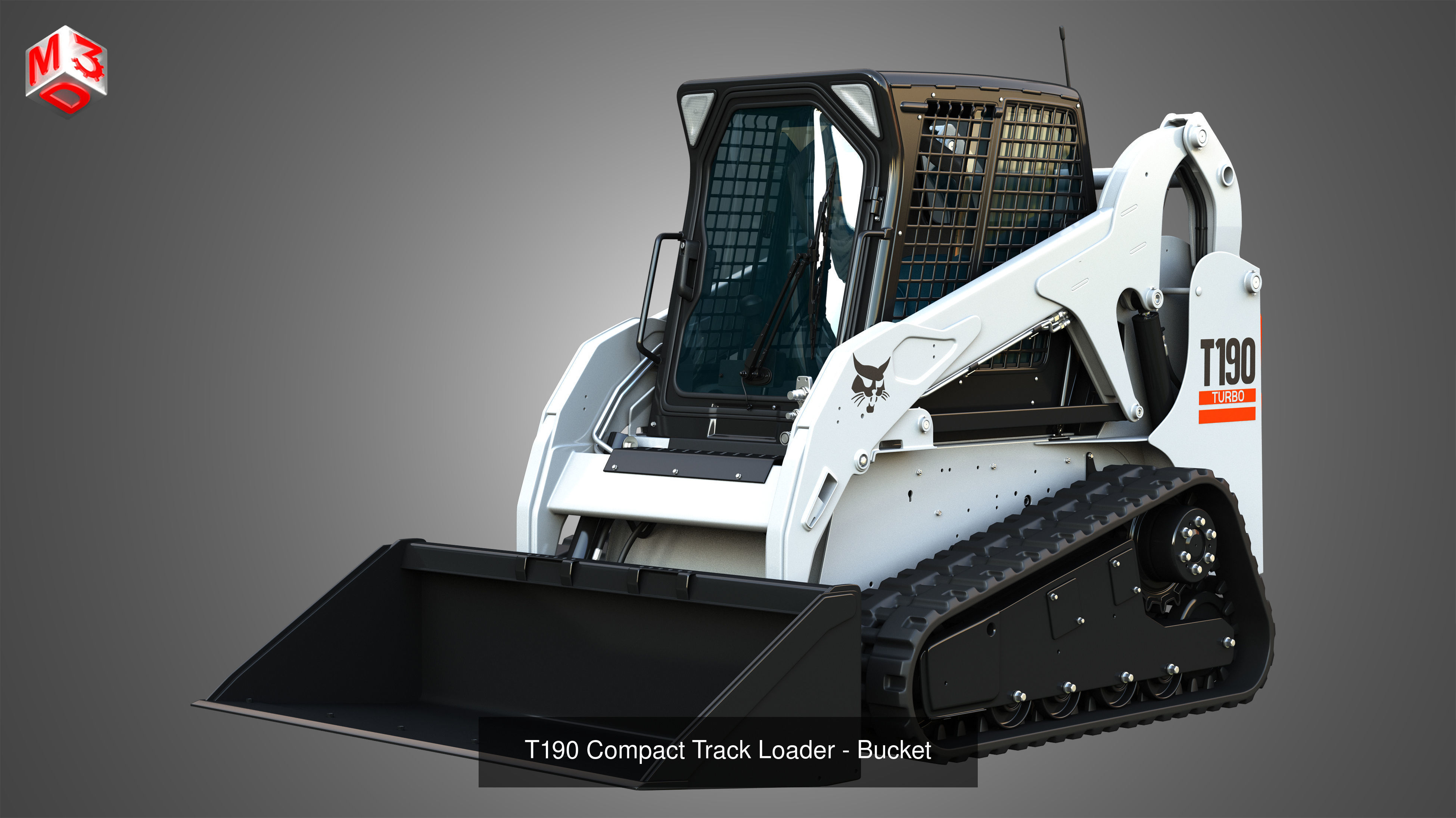 Compact and Quad Track Loaders Package - 4 Items 3D Model Collection_5