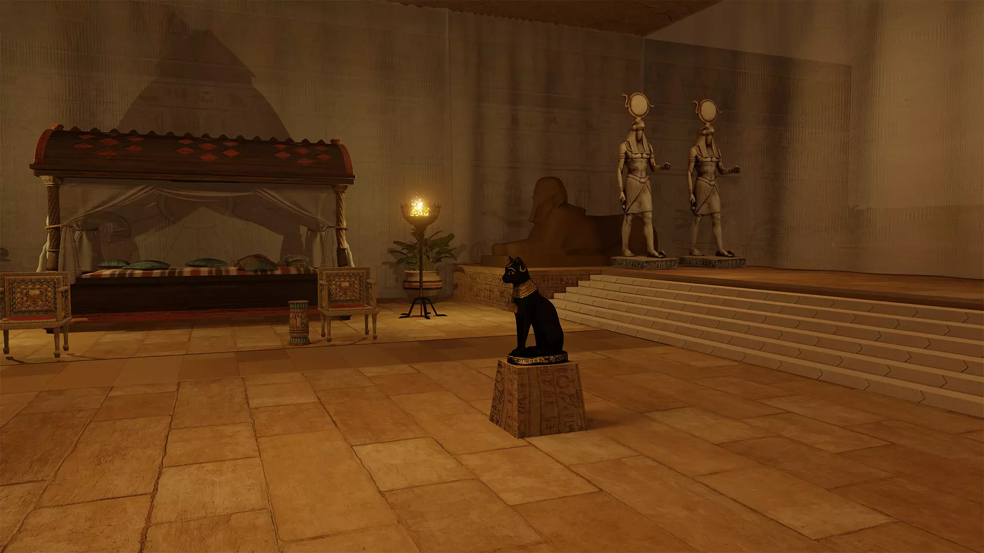 Ancient Egypt Palace Set 3D model_0