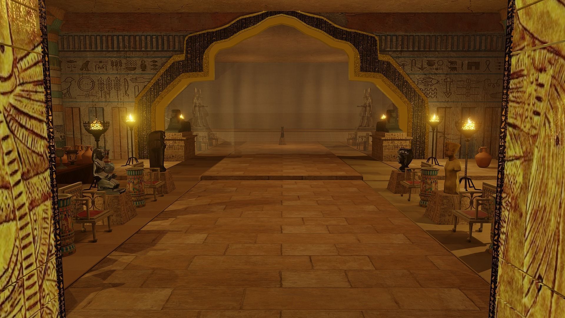Ancient Egypt Palace Set 3D model_5