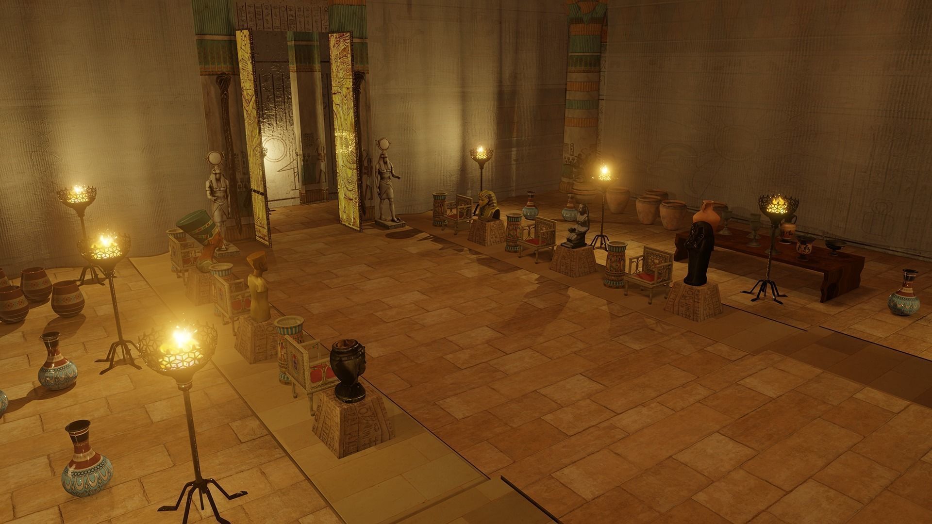 Ancient Egypt Palace Set 3D model_1