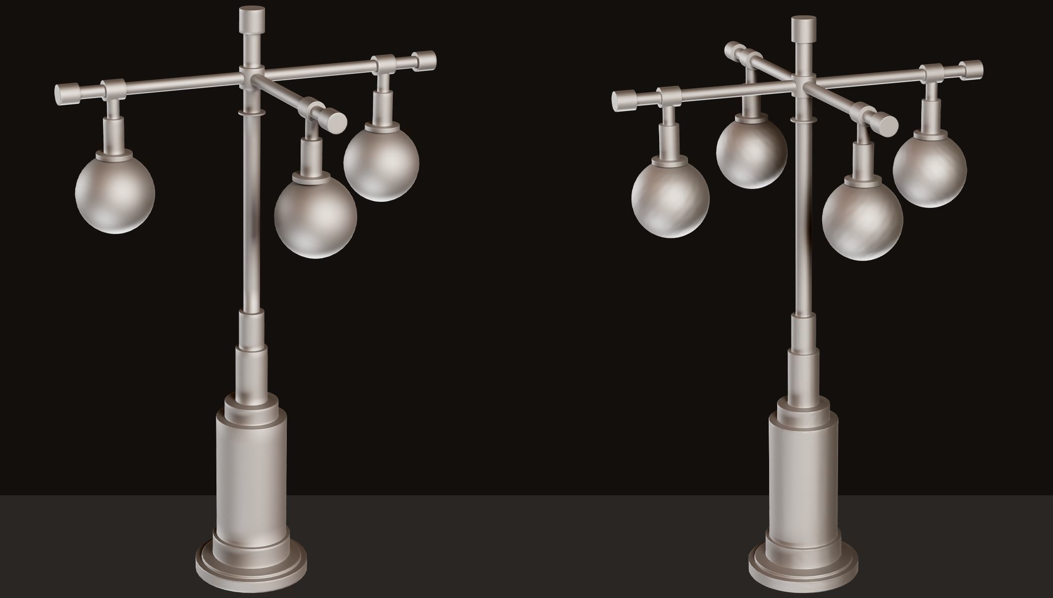 63 STREET LIGHT BASE MESH VOL01 Low-poly 3D model_11