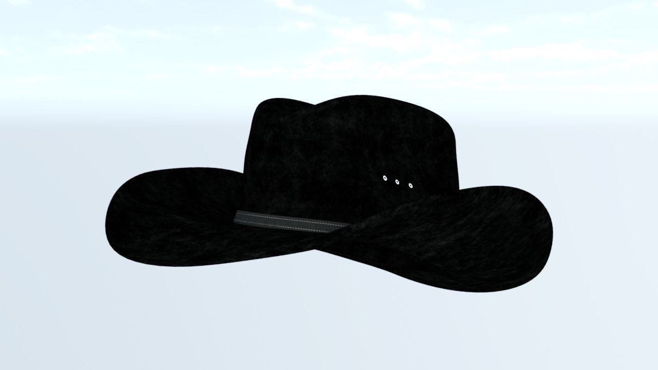 cowboy hat 3D model_1