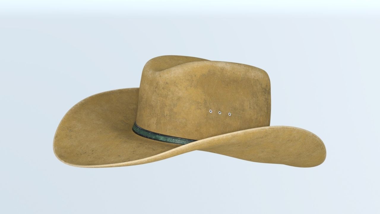 cowboy hat 3D model_4