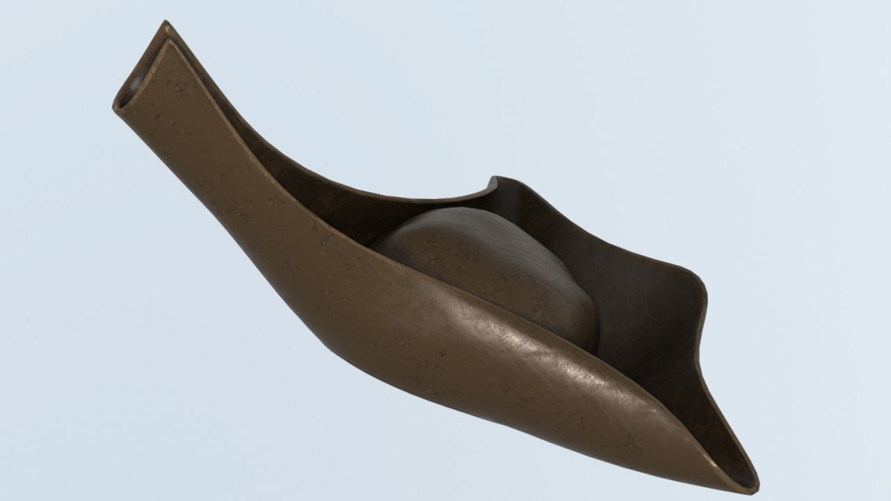 leprechaun hat Low-poly 3D model_1