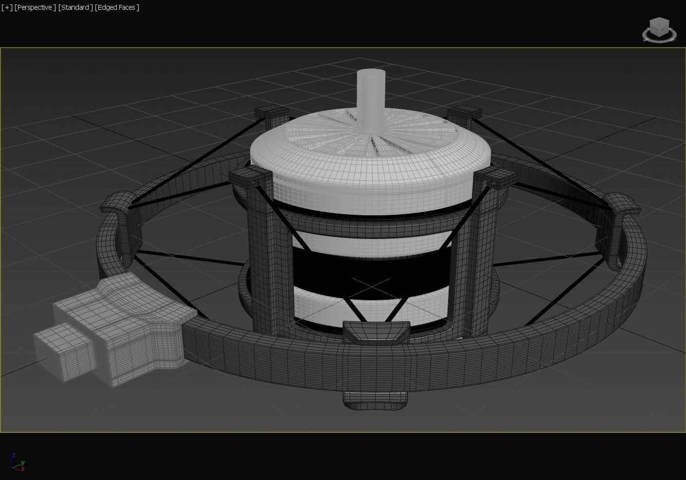 Dual FPV Motor - Shock Mount - Concept 3D model_17